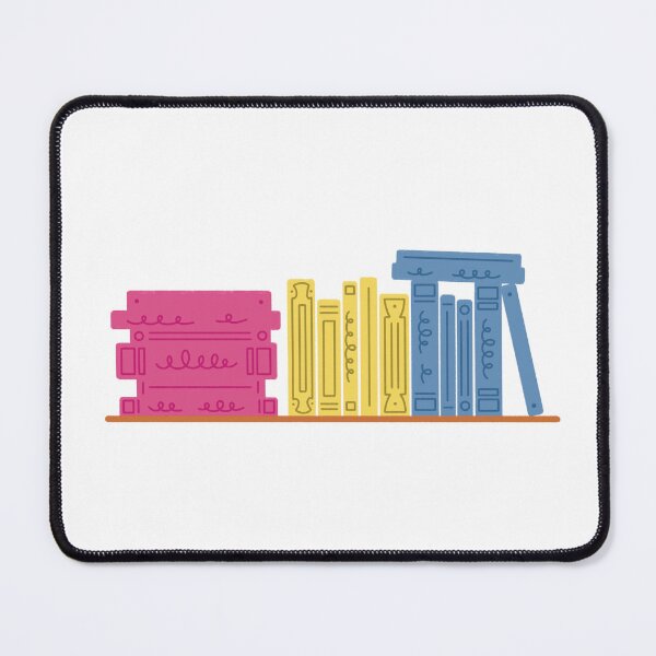 Item preview, Pansexual Pride Flag Bookshelf designed and sold by winterpumpkin.