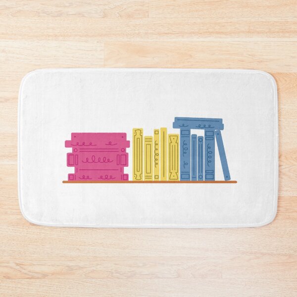 Item preview, Pansexual Pride Flag Bookshelf designed and sold by winterpumpkin.