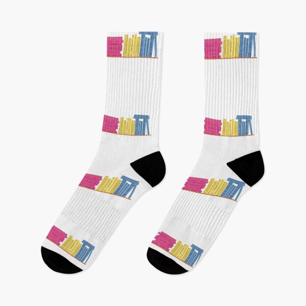Item preview, Pansexual Pride Flag Bookshelf designed and sold by winterpumpkin.