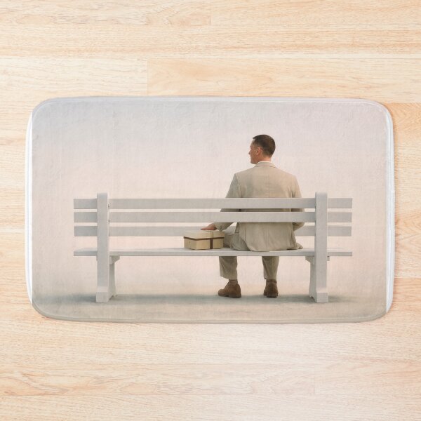 Item preview, an White Bench Floating Feather Dreamy Cinema Poster designed and sold by Cine8.