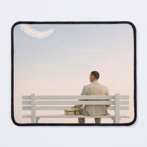 Item preview, an White Bench Floating Feather Dreamy Cinema Poster designed and sold by Cine8.