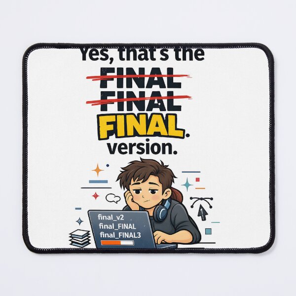 Item preview, Final Final Version Funny Creative Work Humor designed and sold by CoolTShirtDesign.