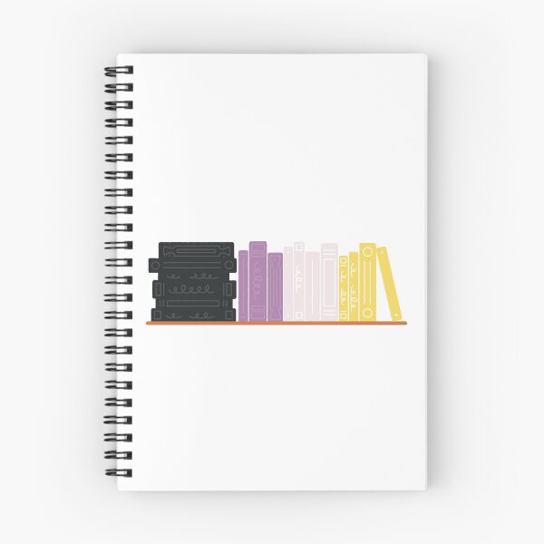 Item preview, Nonbinary Pride Flag Bookshelf designed and sold by winterpumpkin.