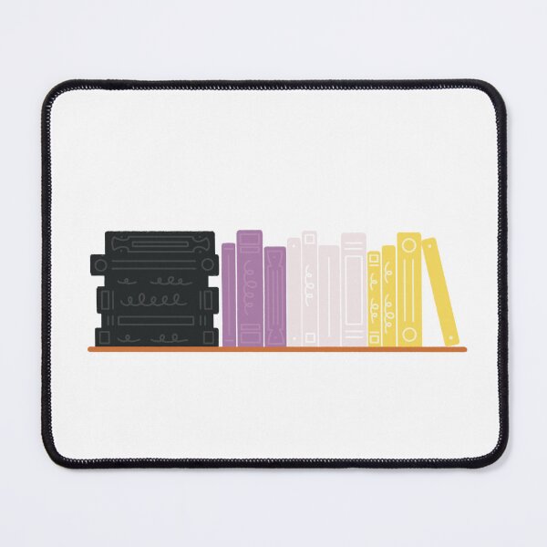 Item preview, Nonbinary Pride Flag Bookshelf designed and sold by winterpumpkin.