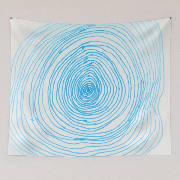 Item preview, Blue circular pattern  designed and sold by sonamkumari333.