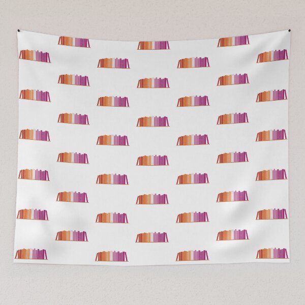 Item preview, Lesbian Pride Flag Bookshelf designed and sold by winterpumpkin.
