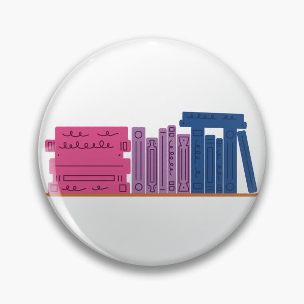 Item preview, Bi Pride Flag Bookshelf designed and sold by winterpumpkin.
