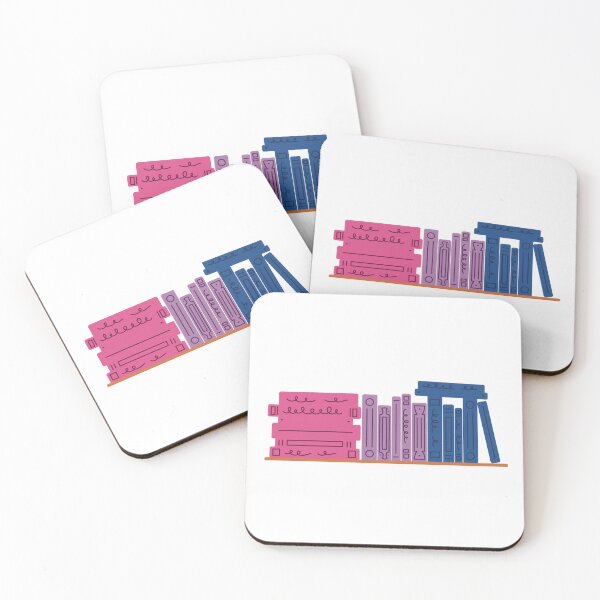 Item preview, Bi Pride Flag Bookshelf designed and sold by winterpumpkin.