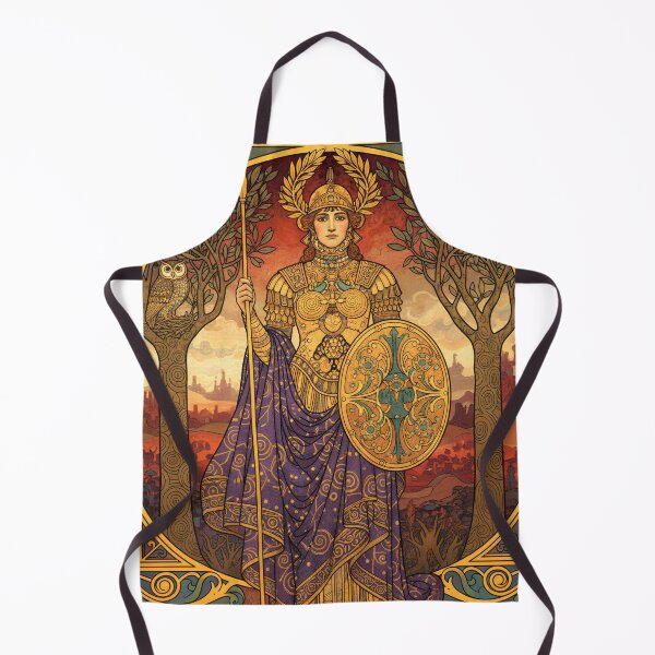 Item preview, Athena, Protectress of the People | Greek Goddess Art Nouveau Wall Decor designed and sold by Stoneflower-Art.