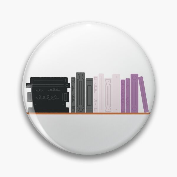 Item preview, Asexual Pride Flag Bookshelf designed and sold by winterpumpkin.