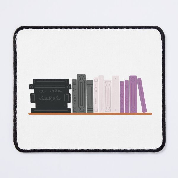 Item preview, Asexual Pride Flag Bookshelf designed and sold by winterpumpkin.