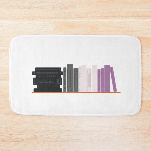 Item preview, Asexual Pride Flag Bookshelf designed and sold by winterpumpkin.