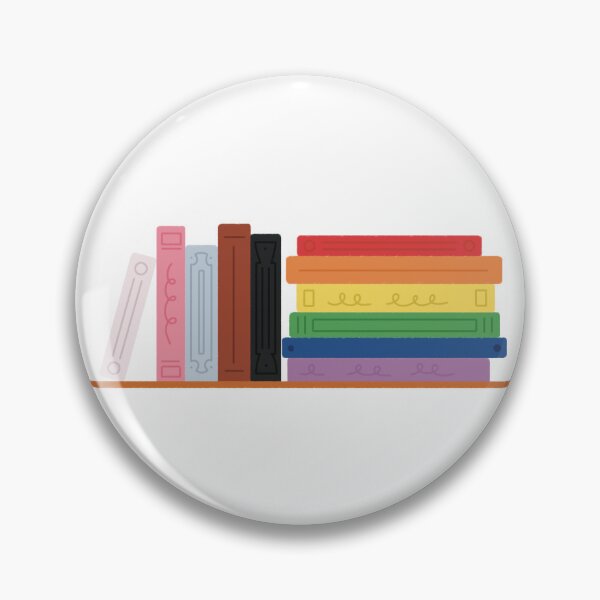 Item preview, Rainbow Pride Flag Bookshelf designed and sold by winterpumpkin.