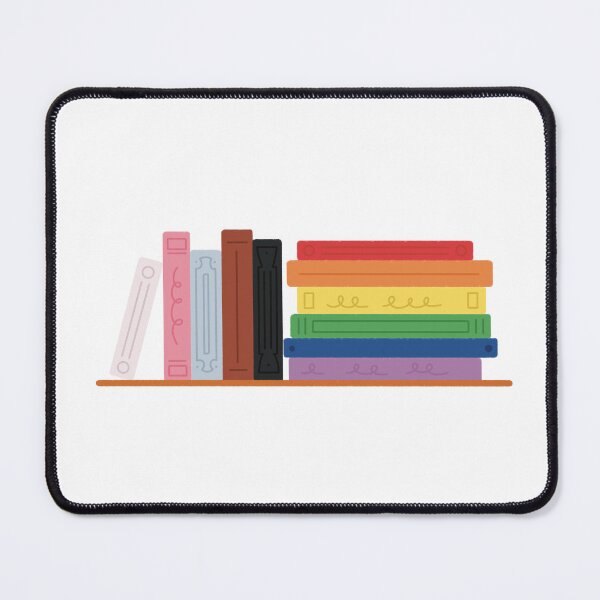 Item preview, Rainbow Pride Flag Bookshelf designed and sold by winterpumpkin.