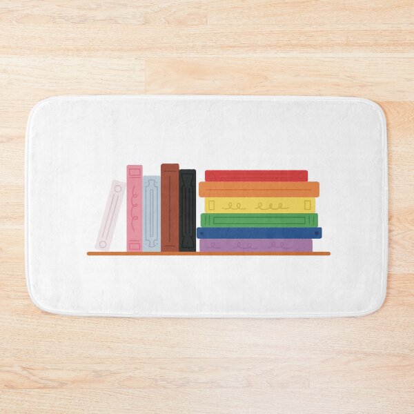 Item preview, Rainbow Pride Flag Bookshelf designed and sold by winterpumpkin.
