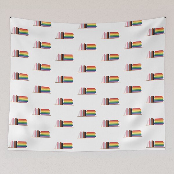 Item preview, Rainbow Pride Flag Bookshelf designed and sold by winterpumpkin.