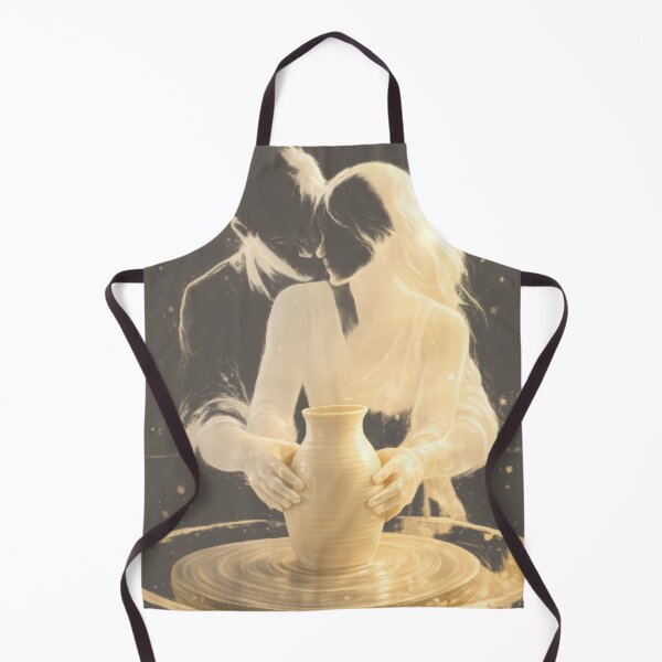 Item preview, Glowing Couple Pottery Wheel Romantic Cinema Art Poster designed and sold by Cine8.