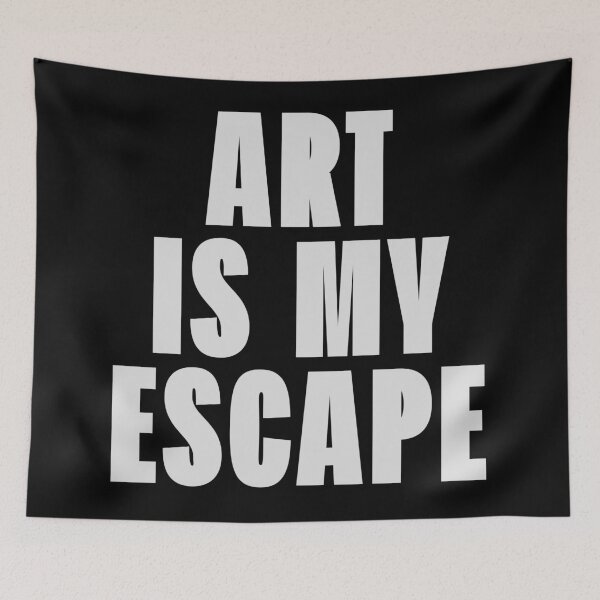 Item preview, Art Is My Escape - Modern Statement Piece designed and sold by Enea Kelo.