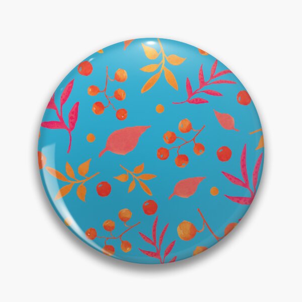 Item preview, Blue version of Botanical pattern with leaves  designed and sold by studiodrchicken.