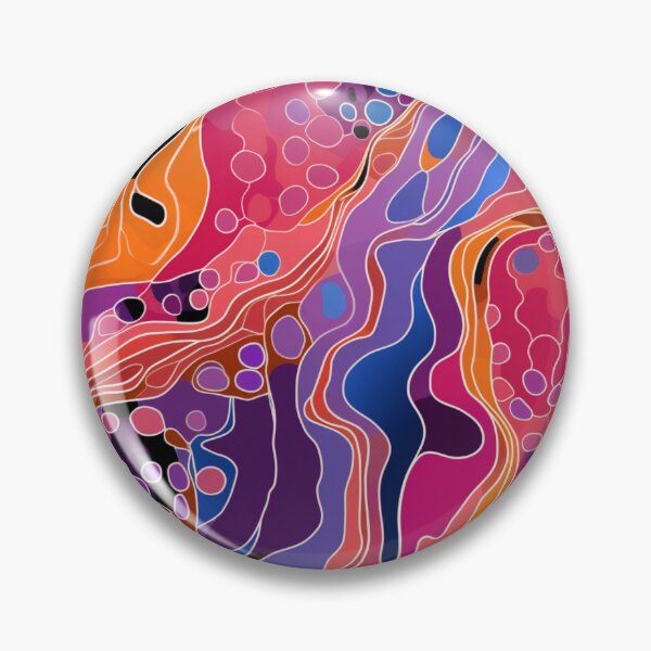 Item preview, Aboriginal Inspired Dot Art -  Wavy Streams of Energy designed and sold by GrinGalore.