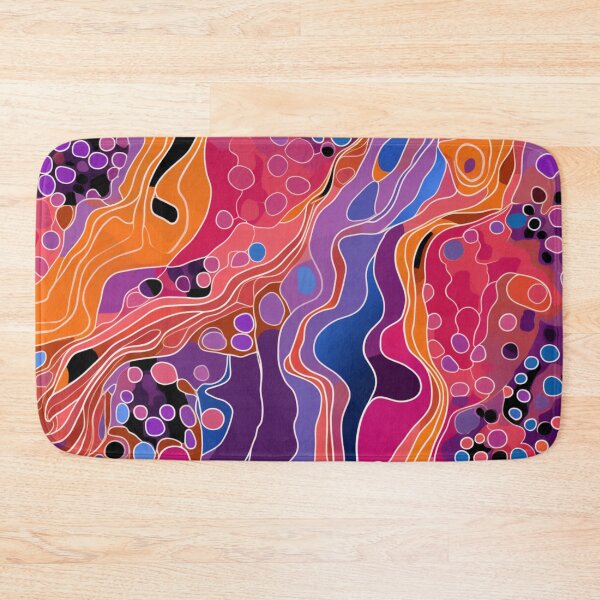 Item preview, Aboriginal Inspired Dot Art -  Wavy Streams of Energy designed and sold by GrinGalore.