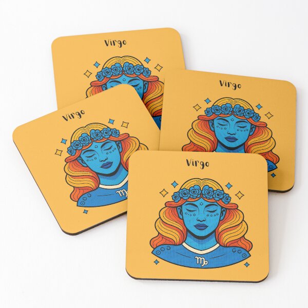 Item preview, Virgo Zodiac Sign Goddess Pop Art Illustration designed and sold by SolutionsArt.