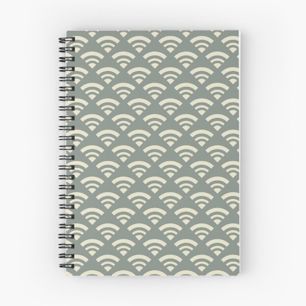 Item preview, Dolphin gray & dirty white geometric pattern designed and sold by Mint + Midnight.