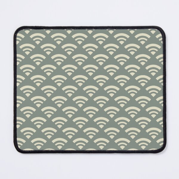 Item preview, Dolphin gray & dirty white geometric pattern designed and sold by Mint + Midnight.