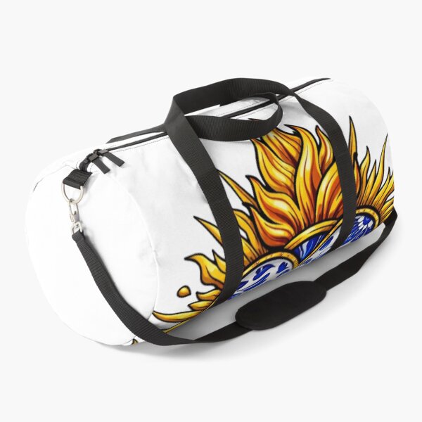 Item preview, Fiery Heart with Blue Floral Pattern Art designed and sold by Tsugraf Designs.