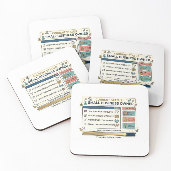 Item preview, Small Business Owner Status - Funny Entrepreneur Checklist designed and sold by Zeyzep.