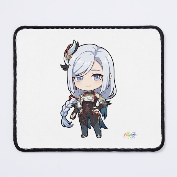 Item preview, Cute Shenhe - Liyue Adeptus & Rainbow Script designed and sold by EWCY store.