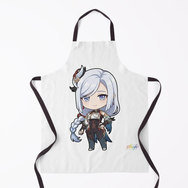 Item preview, Cute Shenhe - Liyue Adeptus & Rainbow Script designed and sold by EWCY store.