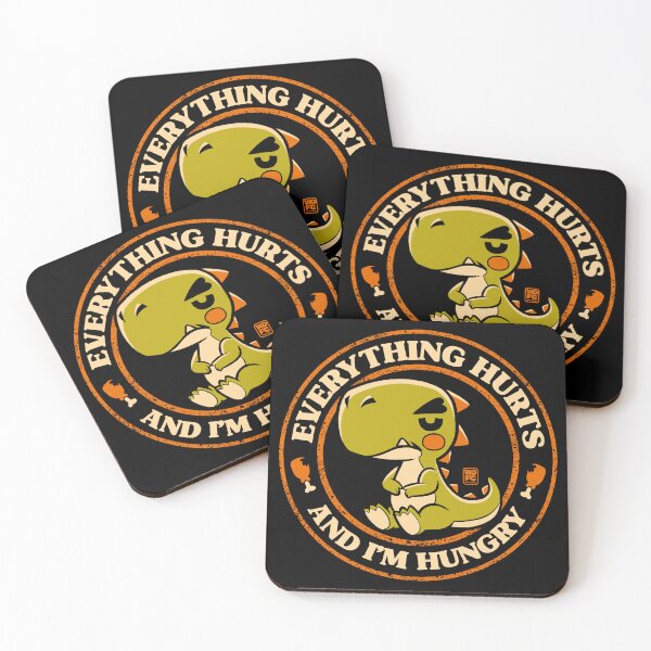 Item preview, Everything Hurts And I'm Hungry designed and sold by World Domination For Cats ®.