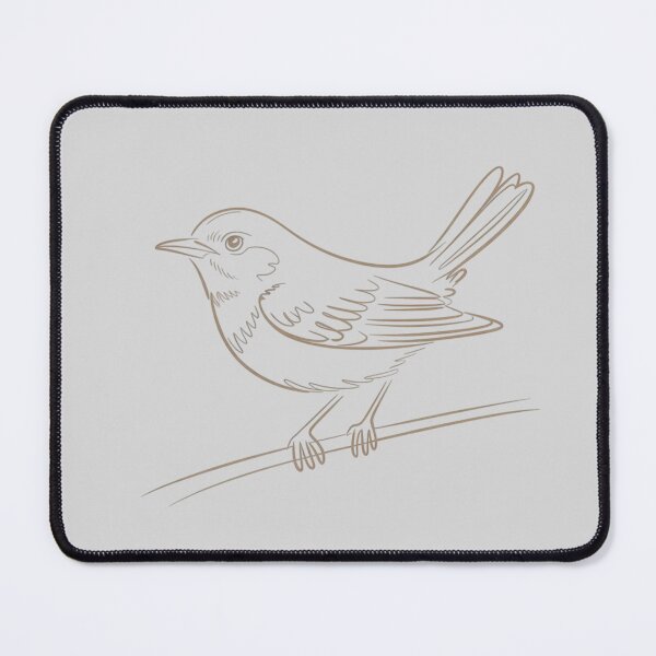 Item preview, a small bird perched on a thin branch designed and sold by 123ks.