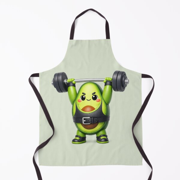 Item preview, Cute Avocado Powerlifter Kawaii Gym Cartoon | Strong Fitness Character designed and sold by Moons Studio.