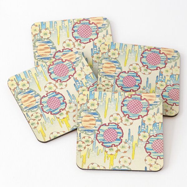 Item preview,  Ume Maru — Japanese Plum Blossom & Circle Winter Pattern designed and sold by LouDSarG.