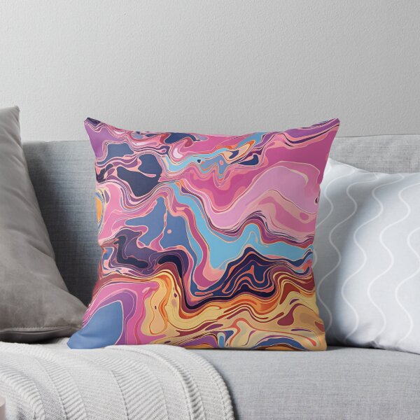 Item preview, Aboriginal Inspired Dot Art -  Wavy Pink Purple Blue Red Yellow designed and sold by GrinGalore.