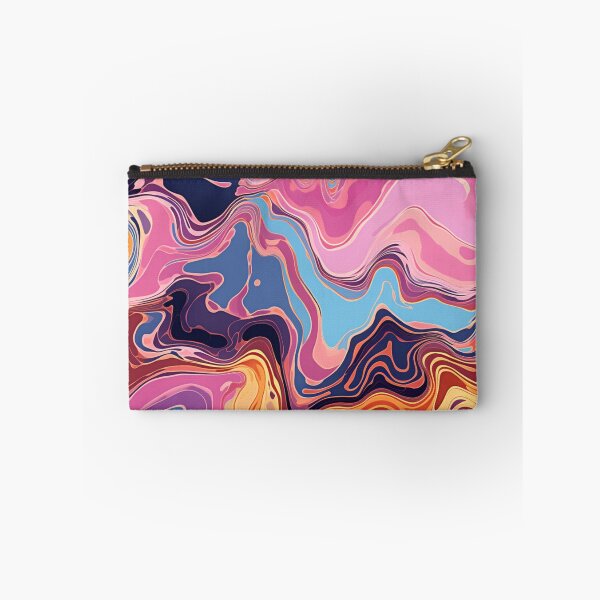 Item preview, Aboriginal Inspired Dot Art -  Wavy Pink Purple Blue Red Yellow designed and sold by GrinGalore.