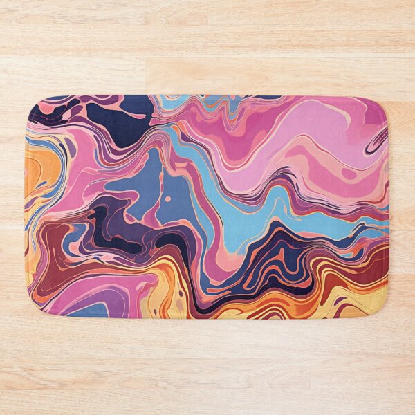 Item preview, Aboriginal Inspired Dot Art -  Wavy Pink Purple Blue Red Yellow designed and sold by GrinGalore.