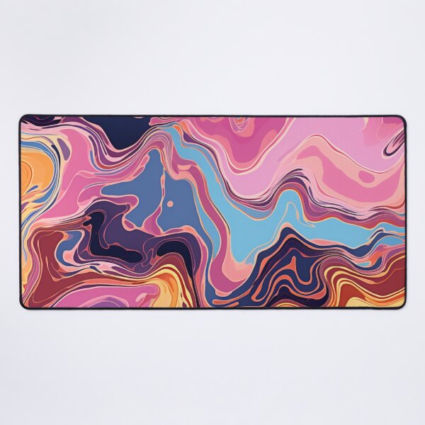 Item preview, Aboriginal Inspired Dot Art -  Wavy Pink Purple Blue Red Yellow designed and sold by GrinGalore.