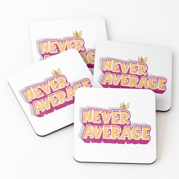 Item preview, Never Average Minimal Quote T-Shirt – Motivational Streetwear, Elite Mindset Typography Design designed and sold by Lunora_Ceylon.