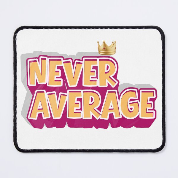 Item preview, Never Average Minimal Quote T-Shirt – Motivational Streetwear, Elite Mindset Typography Design designed and sold by Lunora_Ceylon.