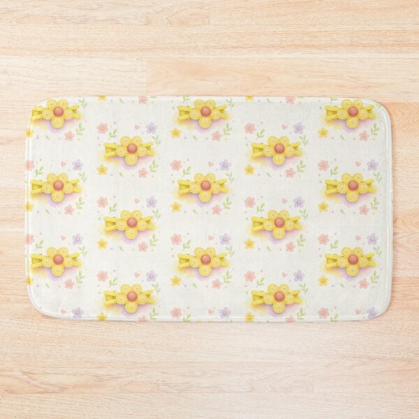 Item preview, Cute Yellow Flower Hair Clip Watercolor Illustration | Soft Pastel Floral Aesthetic designed and sold by Minerva92.