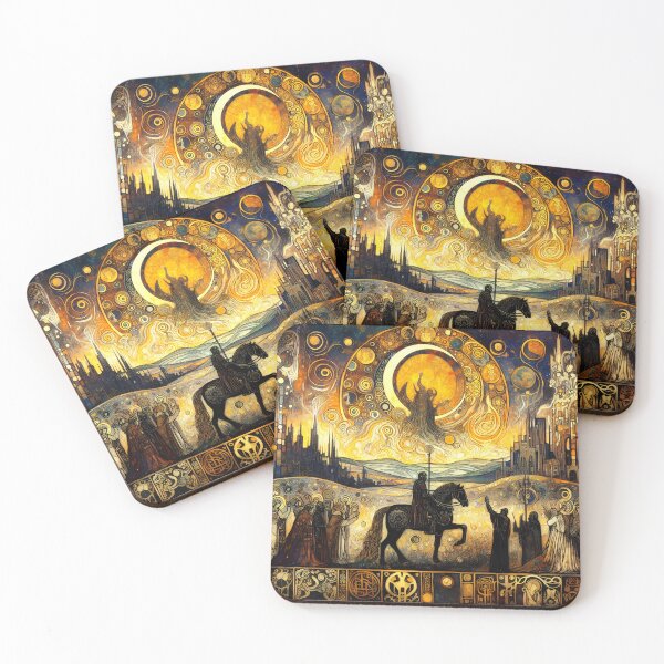 Item preview, The Quest of the Black Knight | Medieval Myth Home Decor designed and sold by Stoneflower-Art.