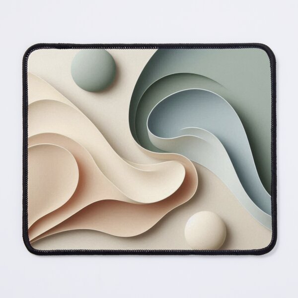 Item preview, Soft Geometric Flow Abstract Artwork designed and sold by Dogandesighn.
