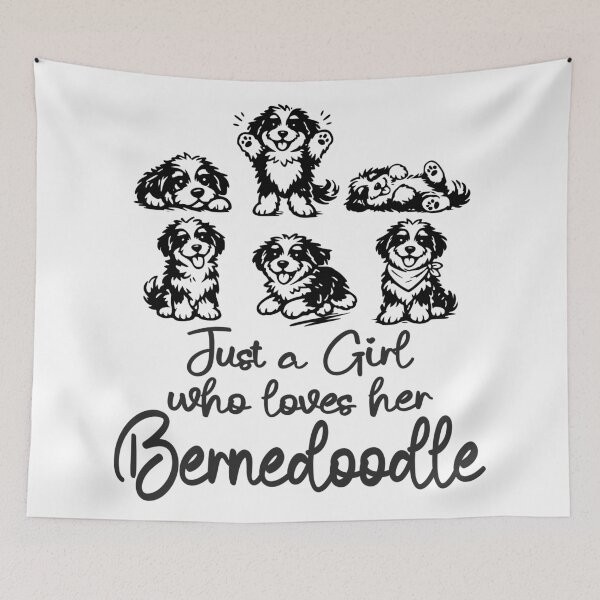 Item preview, Just a Girl Who Loves Her Bernedoodle Dog Kids designed and sold by Colorfulman.