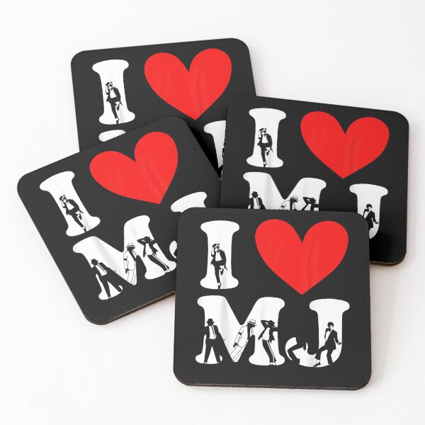 Item preview, I Heart MJ Diseño gráfico negro rojo blanco designed and sold by FerminVigo.