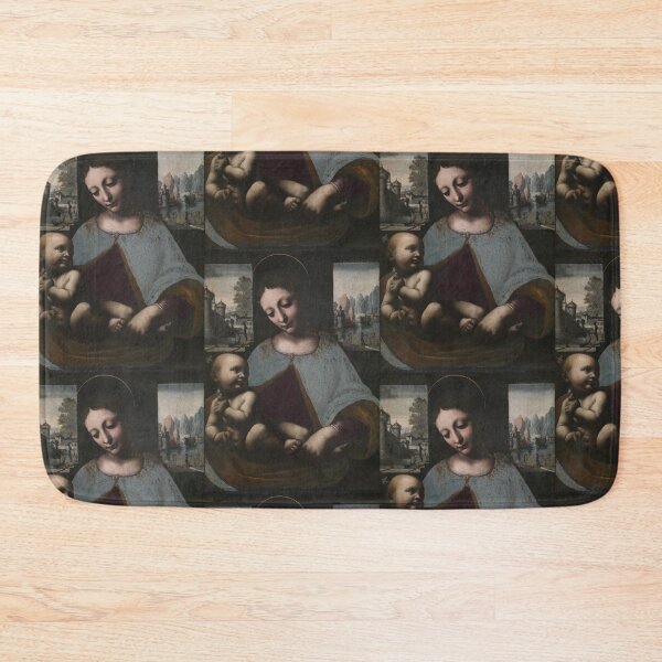 Item preview, Virgin and Child by Leonardo da Vinci Renaissance Madonna and Child Religious Art Print designed and sold by artofuniverse.