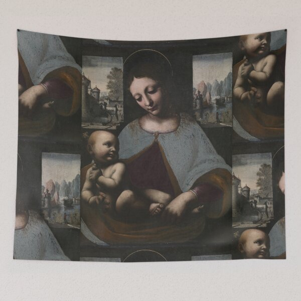 Item preview, Virgin and Child by Leonardo da Vinci Renaissance Madonna and Child Religious Art Print designed and sold by artofuniverse.