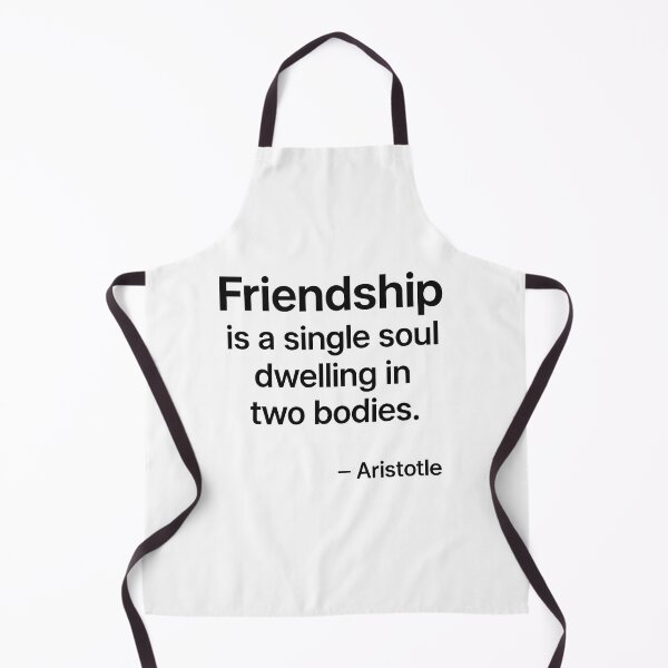 Item preview, Friendship Single Soul Aristotle Philosophy Quote (Black Font) designed and sold by TshirtsLabs.